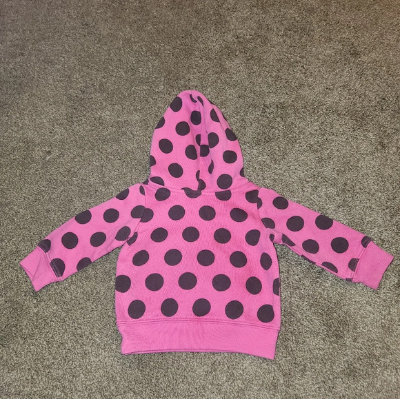 Jumping Beans 6 Months Pink Polka Dot Hoodie - Picture 5 of 6